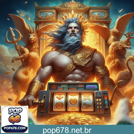 Imagem ilustrativa mostrando a plataforma POP678 com variedade de jogos online e provedores populares.